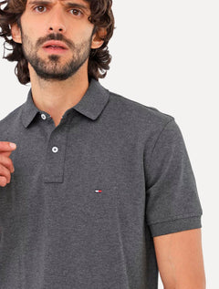 Polo Tommy Hilfiger Masculina Coupe Sur Ivy Grafite