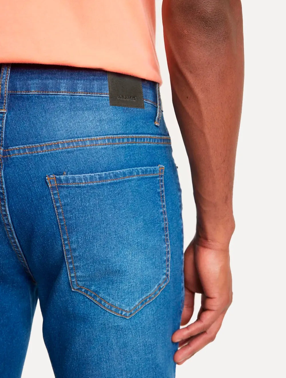 Calça Aramis Jeans Masculina Slim 5 Pockets Azul Jeans