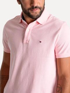 Polo Tommy Hilfiger Masculina Fit Ivy Rosa