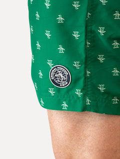 Short Original Penguin Masculino D'Água Logo Print Verde