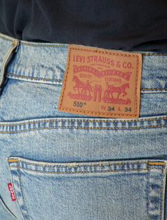 Calça Levis Jeans Masculina 510 Skinny Stretch Dirty Denim Azul Claro