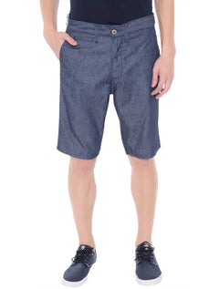 Bermuda Lacoste Masculina Sarja Chino Classic Azul Médio