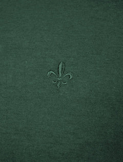Camiseta Dudalina Masculina Melange Color Verde Escuro Mescla