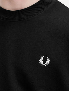 Moletom Fred Perry Masculino Crewneck Laurel Preto