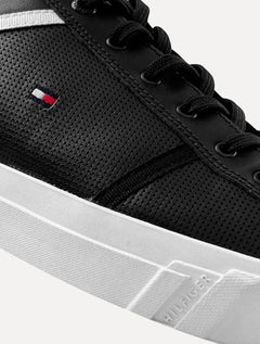 Tênis Tommy Hilfiger Masculino Jay 13A Iconic Leather Puched Preto