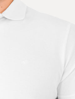 Polo Calvin Klein Masculina Piquet Regular Básica Mono Sem Friso Branca