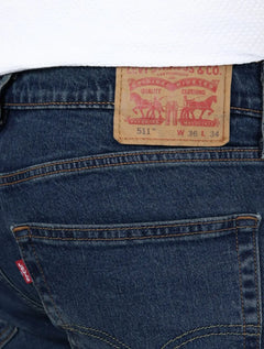 Calça Levis Jeans Masculina 511 Slim Stretch Washed Escura