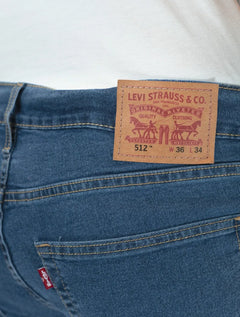 Calça Levis Jeans Masculina 512 Slim Taper Azul