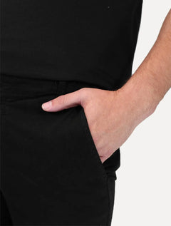 Calça Aramis Masculina Chino Sarja Classica Button Preta