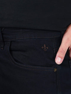 Calça Dudalina Jeans Masculina Right Stretch Five Pockets Browm Icon Escura