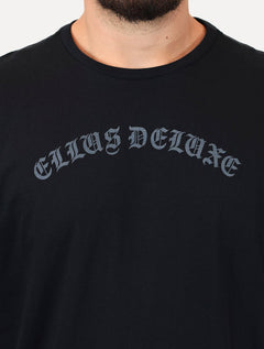 Camiseta Ellus Masculina Cotton Fine Deluxe Gothic Classic Preta