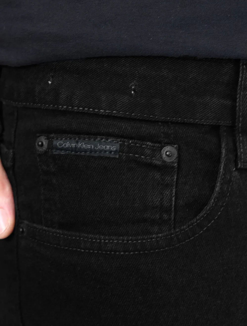 Calça Calvin Klein Jeans Masculina Skinny Five Pockets Tag Preta