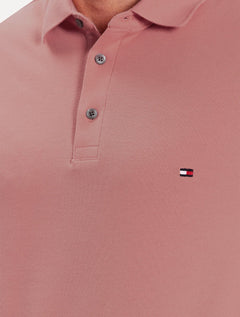 Polo Tommy Hilfiger Masculina Slim Piquet 1985 Rosé