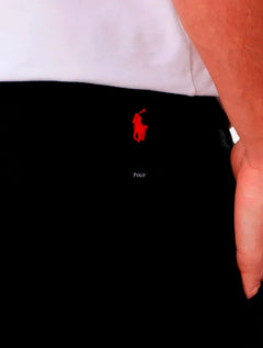Bermuda Ralph Lauren Masculina Linho Red Icon Preta