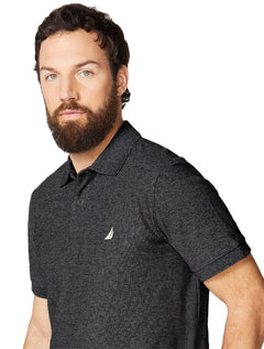 Polo Nautica Masculina Piquet Performance Deck Grafite Mescla