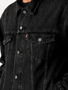 Jaqueta Levis Jeans Masculina Trucker Preta