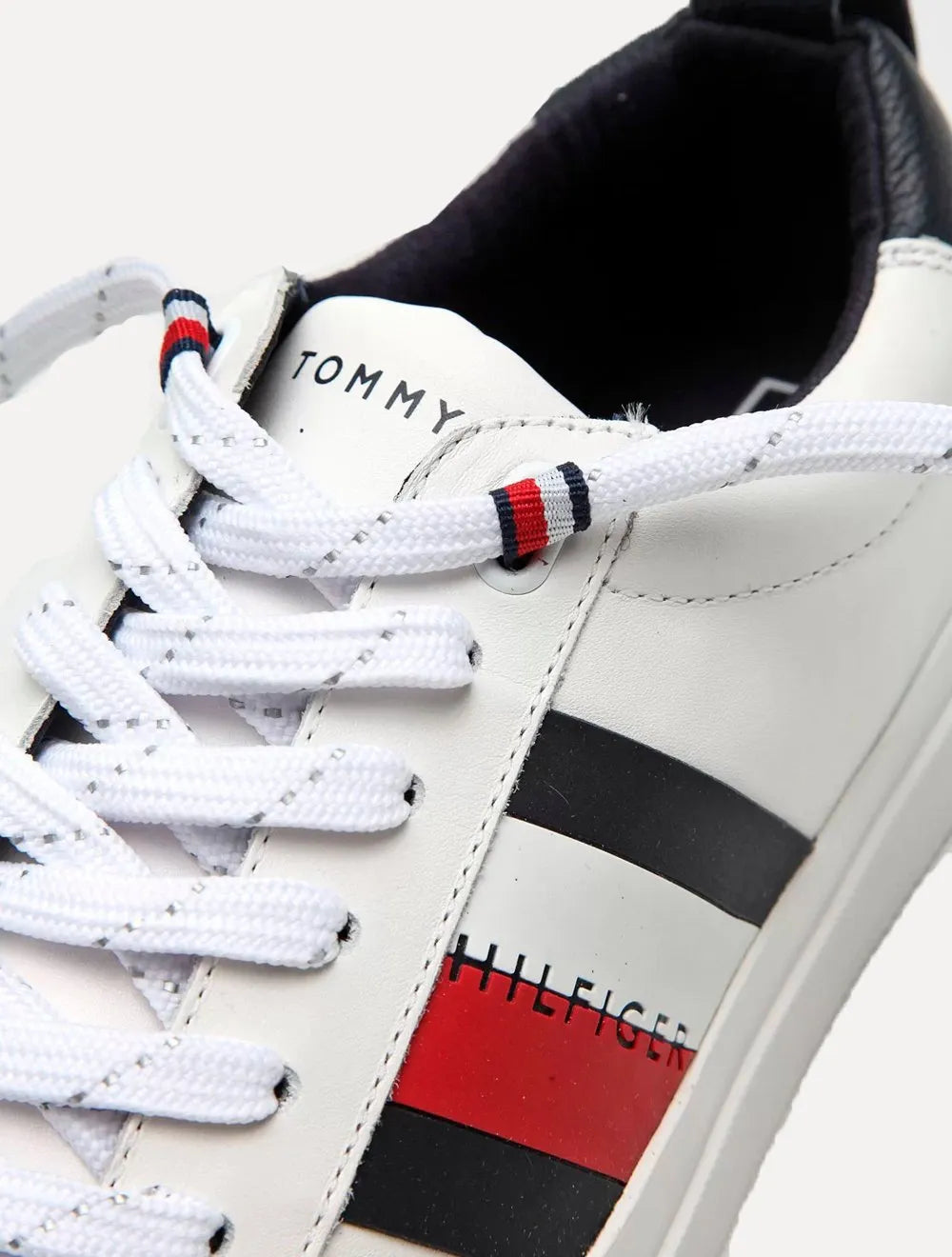 Tênis Tommy Hilfiger Masculino Couro Dino 9A White Branco