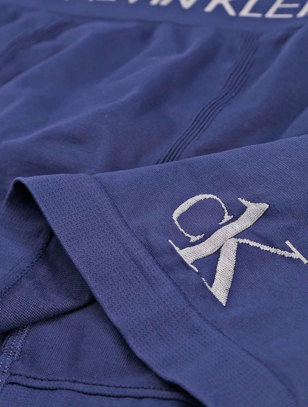 Cueca Calvin Klein Trunk Seamless Logo Lat Azul Escuro