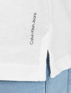 Camiseta Calvin Klein Jeans Masculina Crewneck Essentials Branca