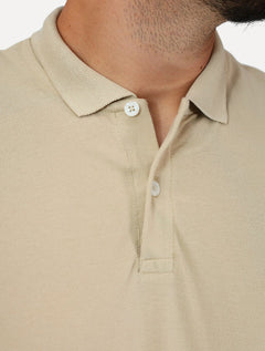 Polo Aramis Masculina Basic Piquet Mono Areia