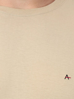 Camiseta Aramis Masculina Basic Lisa Amêndoa