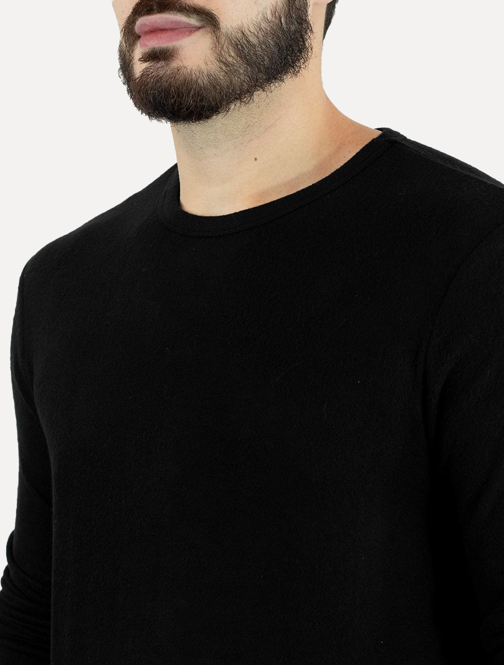 Camiseta Osklen Masculina Manga Longa Touch Preta