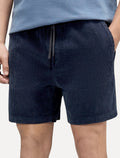 Bermuda Reserva Masculina Elástico Cotelê Azul Marinho