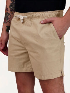 Short King & Joe Masculina Nylon Flex Colors Cáqui