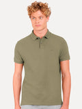 Polo Aramis Masculina Suedine Canelado Verde Militar
