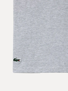 Camiseta Lacoste Masculina Sport Cotton Jersey Logo Cinza Mescla