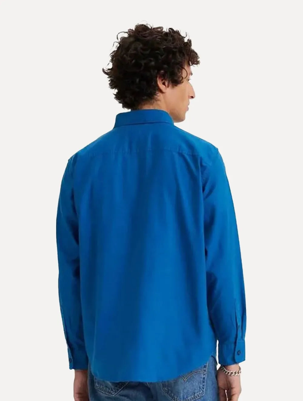 Camisa Levis Masculina Relaxed Oxford Authentic Button Down Azul Escuro