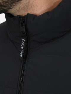 Jaqueta Calvin Klein Masculina Matelassê Full-Zip Cinza Chumbo