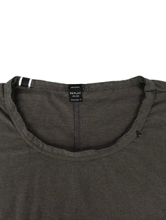 Camiseta Replay Masculina Basic Refil Chumbo