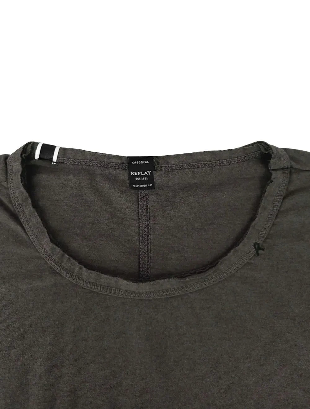 Camiseta Replay Masculina Basic Refil Chumbo