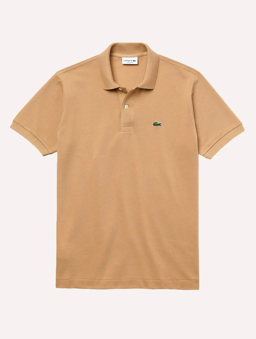 Camisa Polo Lacoste Masculina L.12.12 Cáqui