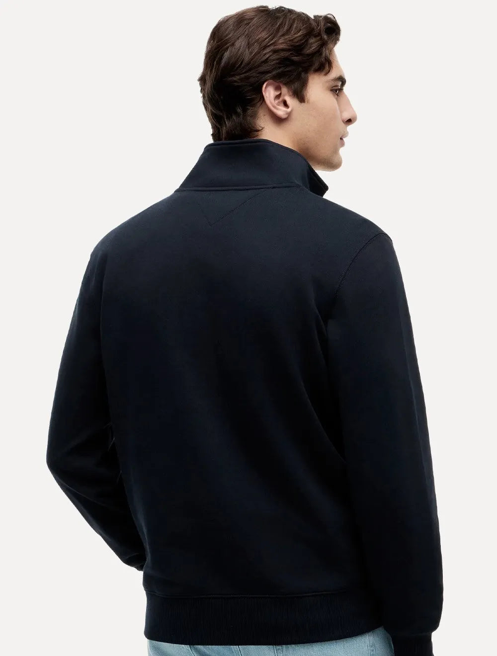 Moletom Tommy Hilfiger Masculino Essential Terry New Half Zip Azul Marinho