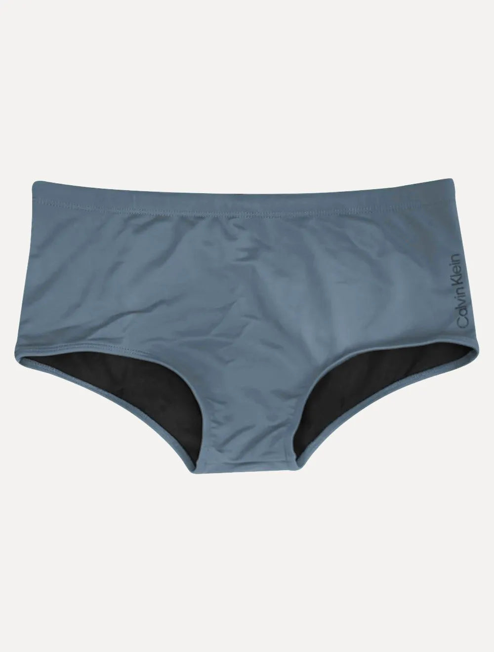 Sunga Calvin Klein Swimwear Trunk Vertical Logo Azul