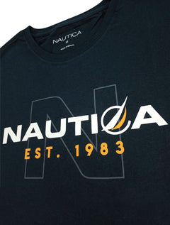 Camiseta Nautica Masculina Outline N Est. 1983 Azul Marinho