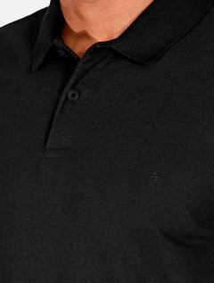 Polo Aramis Masculina Regular Basic Piquet Surton Mono Logo Preto