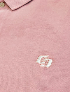 Polo Colcci Masculina Piquet Logo Bordado Rosa Claro