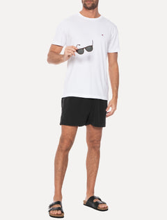 Short Tommy Hilfiger Masculino Regular Fit Long Drawstring Preta