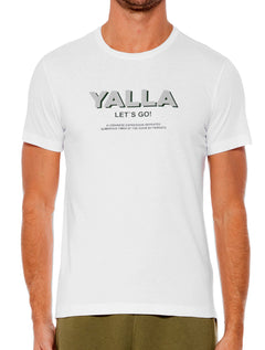 Camiseta Sergio K Masculina Yalla Let's Go Branca