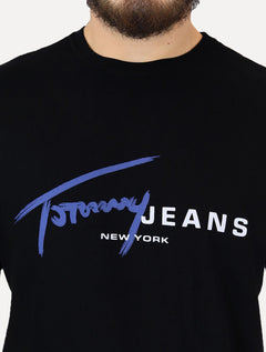 Camiseta Tommy Jeans Signature NY Center Preta