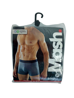 Cueca Mash Boxer Shredded Cotton Recover Grafite Mescla 1UN