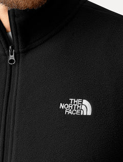 Blusa The North Face Masculina Fleece TKA 100 Glacier Full Zip Preta