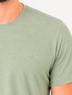 Camiseta Aramis Masculina Comfort Plus Mono Nape Logo Verde Claro