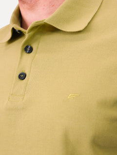 Polo Ellus Masculina Piquet Classic Easa Mostarda