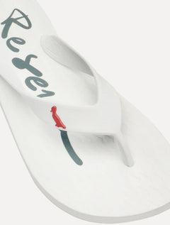 Chinelo Reserva Masculino Mar Script Branco
