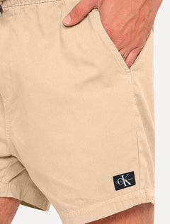 Short Calvin Klein Jeans Sarja Masculino Color Elastic Cáqui Claro