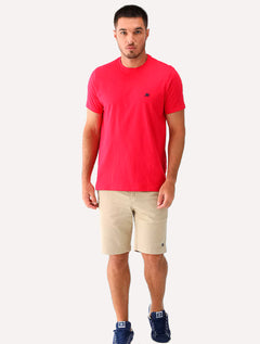 Camiseta Aeropostale Embroidered Black Logo NYC A87 Vermelha